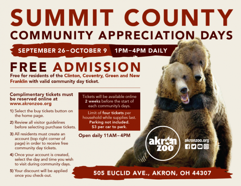 AKRON ZOO COMMUNITY DAYS Coventry Township