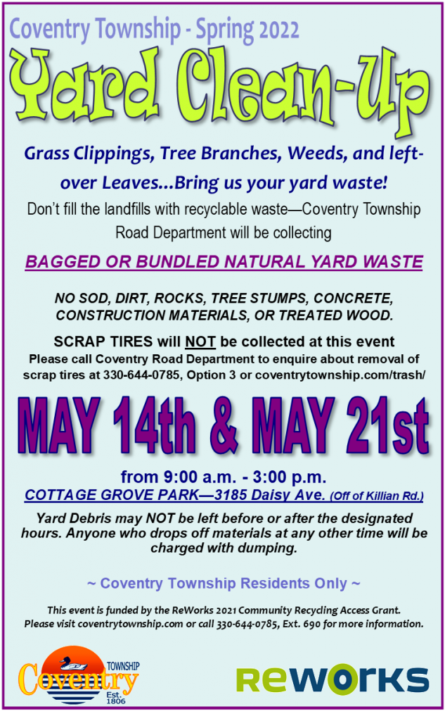 Coventry Resident Yard Waste DropOff Coventry Township